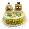 Custom Round Cake for Pets - 6 inches - with 3D Topper