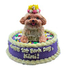 Custom Round Cake for Pets - 6 inches - with 3D Topper