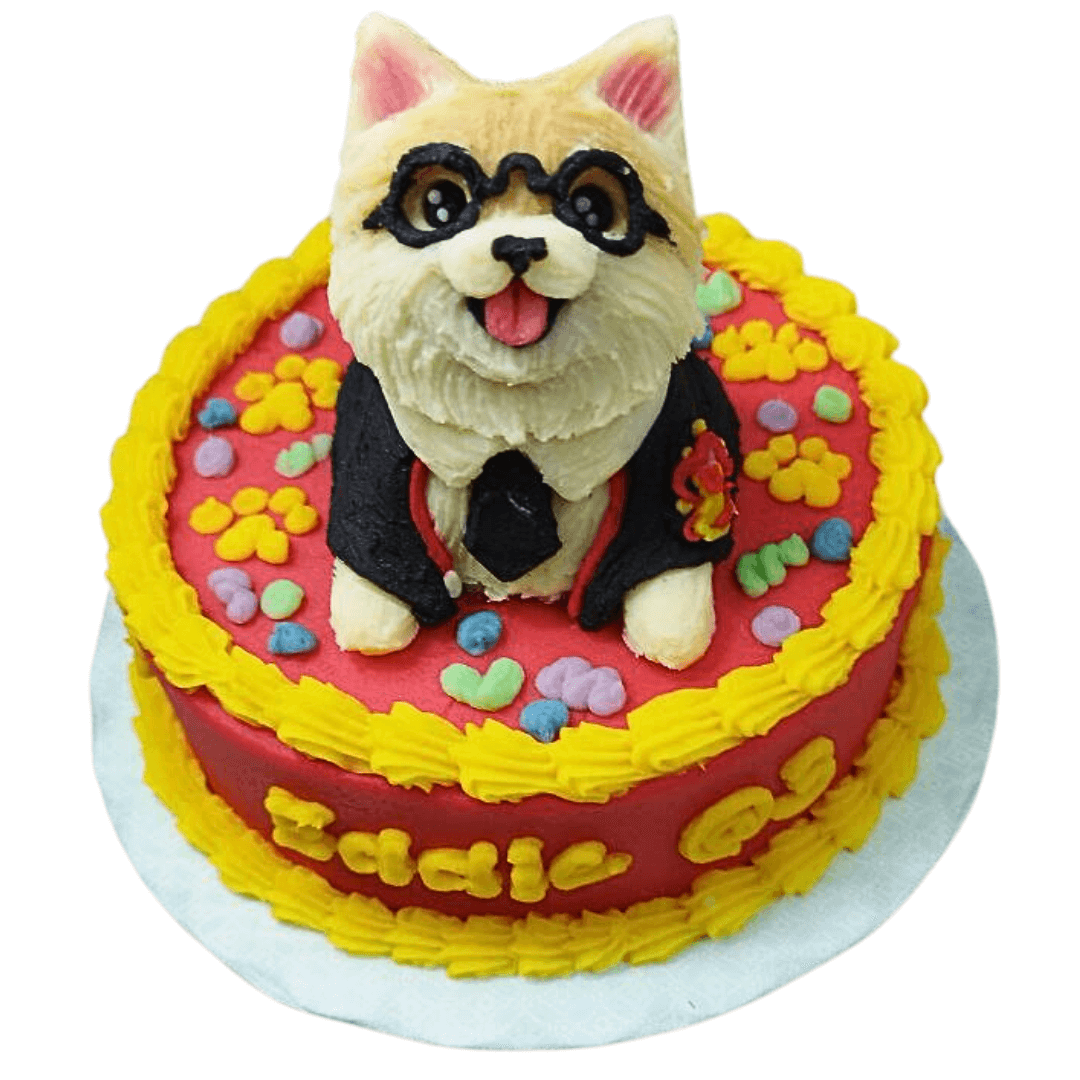 Pomeranian sales dog cake