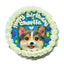 Small Round Portrait Cake for Dogs - 4inch