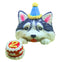 3D Custom Kawaii Birthday Cake for Pets - 6 inches with 3-inch cake