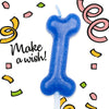 blue bone birthday candle for dogs