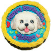 Small Round Portrait Cake for Dogs - 4inch