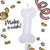 white bone birthday candle for dogs