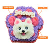 Small Paw Cake with Portrait for Dogs - 4inch