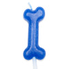 blue bone birthday candle for dogs
