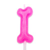 pink bone birthday candle for dogs