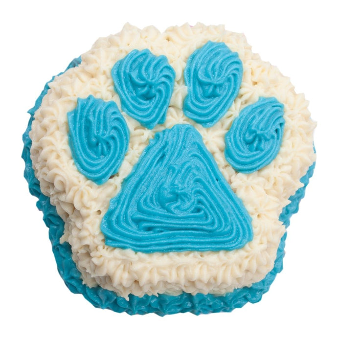 4in Blue Paw Cake for Pets – Make and Bake for Pets
